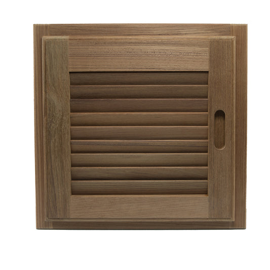 Whitecap Teak Louvered Door & Frame - Right Hand - 15" x 15" [60722]