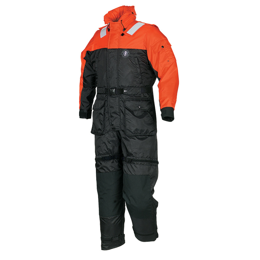 Mustang Deluxe Anti-Exposure Coverall  Work Suit - Orange/Black - XL [MS2175-33-XL-206]